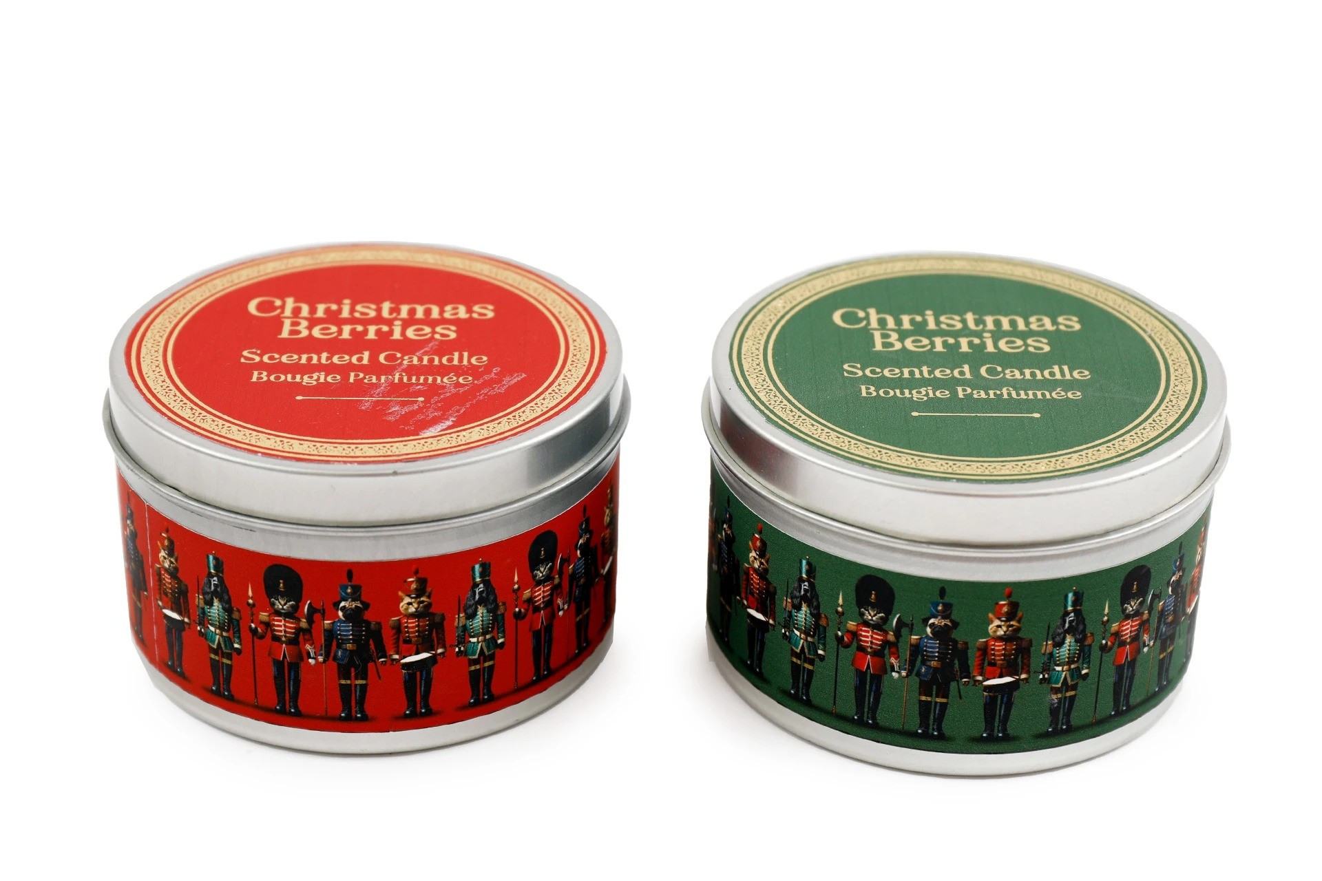 ARTE REGAL Arte Regal Χριστουγεννιάτικο Αρωματικό Κερί Σε Μεταλλικό Κουτί Animal Nutcracker 7.5cm