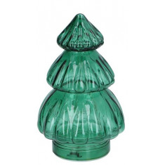 Arti Casa Χριστουγεννιάτικο Δέντρο Γυάλινο Led Green  20cm