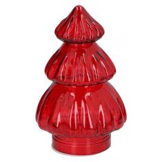 Arti Casa Χριστουγεννιάτικο Δέντρο Γυάλινο Led Red 20cm