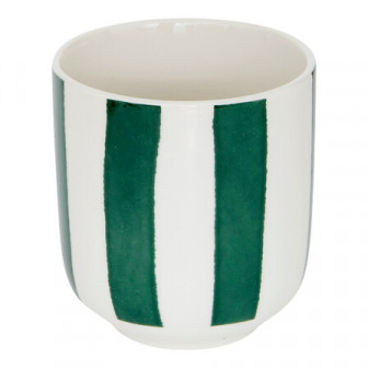 Secret De Gourmet Φλιτζάνι Espresso Κεραμικό Green Stripes 100ml
