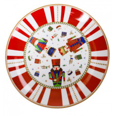 Brandani Πιατέλα Χριστουγεννιάτικη Πορσελάνης Nutcracker 30cm