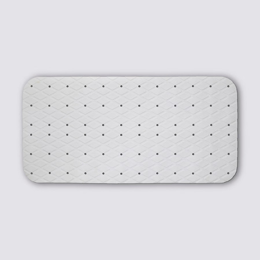 5Five Πατάκι Μπάνιου Αντιολισθητικό PVC Λευκό 70x35cm
