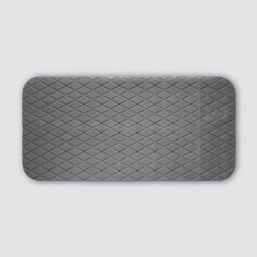 5Five Πατάκι Μπάνιου Αντιολισθητικό PVC Γκρι 70x35cm