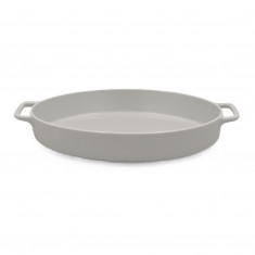 Vista Alegre Πυρίμαχο Ταψί Οβαλ Κεραμικό Γκρι Με Λαβές 37X22cm