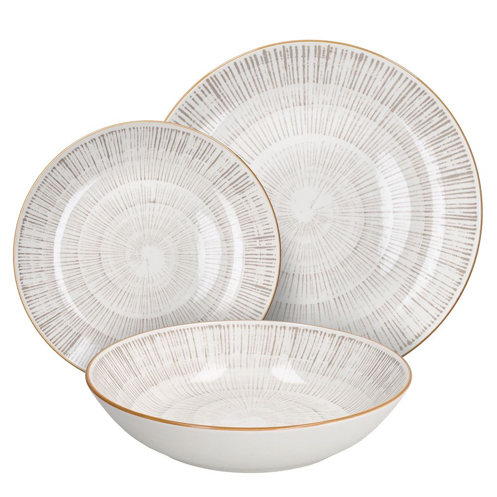 TOGNANA Tognana Σερβίτσιο φαγητού Πορσελάνης 18Τμχ. Virtuo Beige