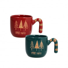 Tognana Χριστουγεννιάτικα Φλιτζάνια Espresso Σετ 2τμχ Candy Twist 130ml