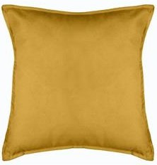 ATMOSPHERA Atmosphera Μαξιλάρι Διακοσμητικό Υφασμάτινο Βελουτέ Yellow 55x55cm