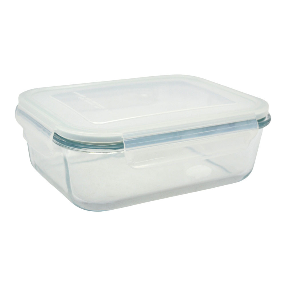 Ankor - ΣΗΜΑΝΤΙΚΟ: Σε περίπτωση διαφοράς τιμής από το κατάστημα ισχύει παντα και μόνο η τιμή του καταστήματος Δοχείο Τροφίμων Ορθογώνιο Γυάλινο 1Lt.