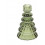 Arti Casa Χριστουγεννιάτικο Κηροπήγιο Δέντρο Γυάλινο Πράσινο 13cm
