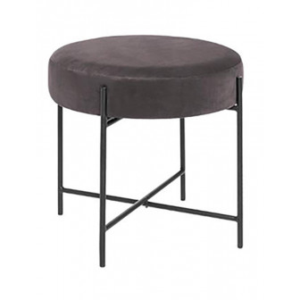 Atmosphera Σκαμπό Βελούδινη Arty Grey