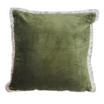 Atmosphera Μαξιλάρι Διακοσμητικό Υφασμάτινο Βελούδινο Green 45X45cm