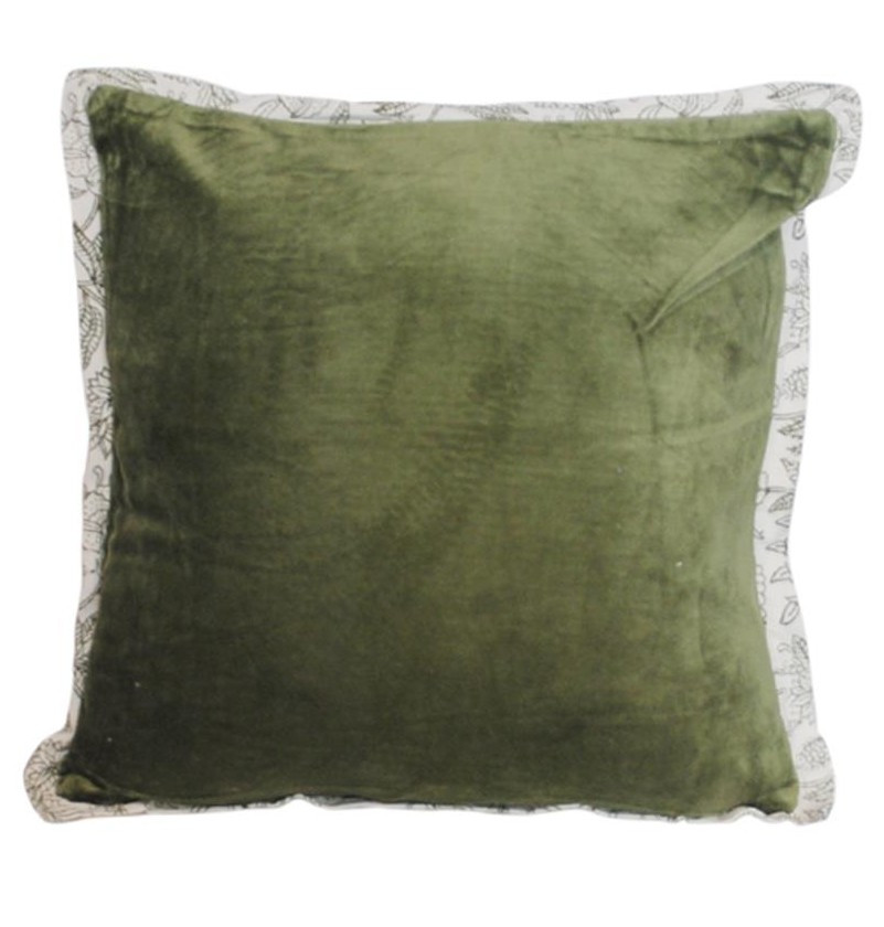 ATMOSPHERA Atmosphera Μαξιλάρι Διακοσμητικό Υφασμάτινο Βελούδινο Green 45X45cm