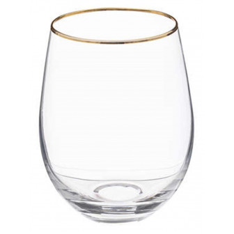 Secret De Gourmet ποτήρια νερού - Αναψυκτικού Gold Line Σετ 6τμχ.