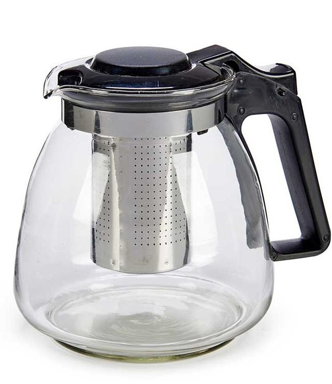 ARTI CASA Arte Regal Τσαγιέρα Γυάλινη Με Inox Φίλτρο 900ml