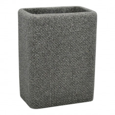 Θήκη Για Οδοντόβουρτσες Πολυεστερική Σαγρέ Γκρι 8,5x5,6x11,6cm