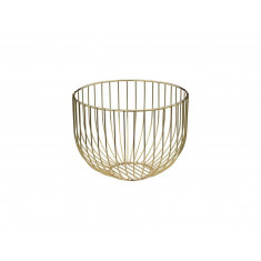 Secret De Gourmet Φρουτιέρα Μεταλλική Χρυσή 22x16,8cm