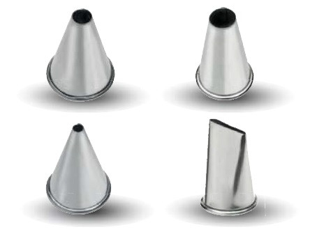 ΑΛΛΟΙ ΚΑΤΑΣΚΕΥΑΣΤΕΣ Μύτες Ζαχαροπλαστικής Σετ 4Τμχ Ανοξείδωτες 18/10 Ίσιες