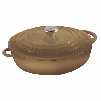 Brandani Κατσαρόλα - Γάστρα Από Μαντέμι 30cm Γκρι