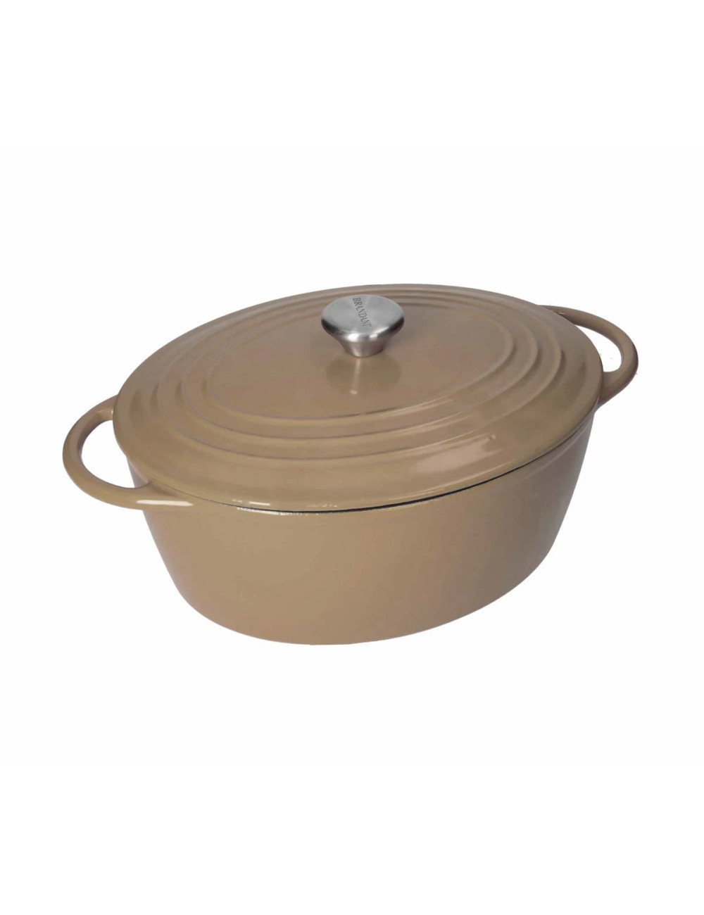 Brandani Γάστρα Οβάλ Από Μαντέμι 30X25cm Grey