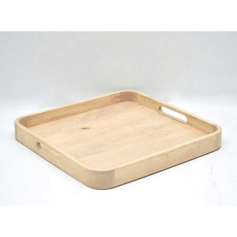 Δίσκος Σερβιρίσματος Ξύλινος Με Λαβές 34cm