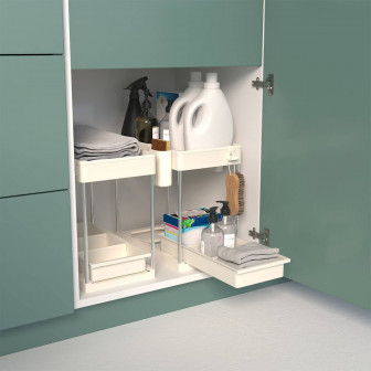 5Five Βάση Οργάνωσης Για Ντουλάπι Διώροφη Πλαστικ΄η 40,7x34x21