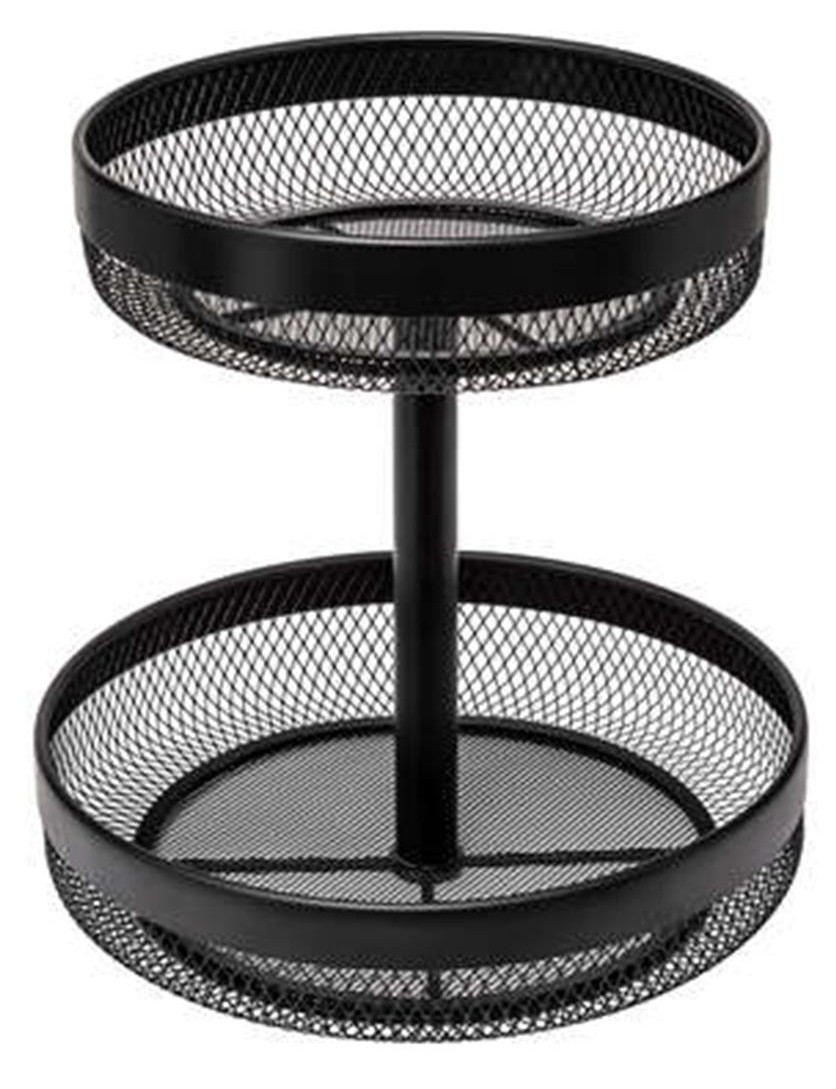 Secret De Gourmet Φρουτιέρα Μεταλλική 2όροφη Mayaj Blac