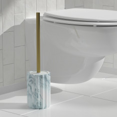 5Five Πιγκάλ Polyresin Λευκό Με Εφέ Μαρμάρου 10.5x42.3cm