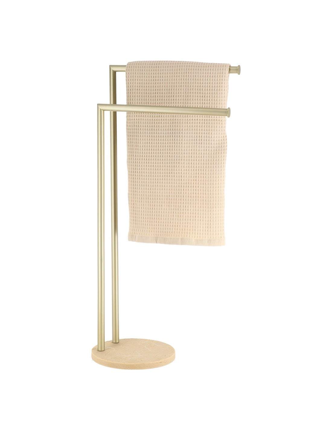 ATMOSPHERA - ΣΗΜΑΝΤΙΚΟ: Σε περίπτωση διαφοράς τιμής από το κατάστημα ισχύει παντα και μόνο η τιμή του καταστήματος Atmosphera Κρεμάστρα Διπλή Για Πετσέτες Μεταλλική 22x75