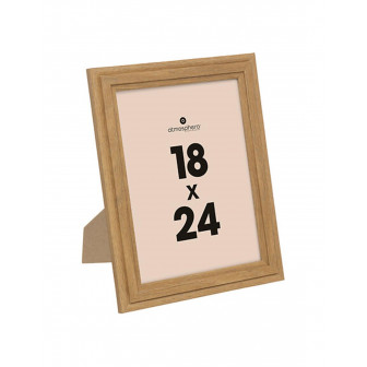 Atmosphera Κορνίζα Ξύλινη Σε Φυσικό Χρώμα 18x24cm