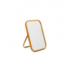 Καθρέπτης Επιτραπέζιος Ξύλινος Φυσικό 39x26cm