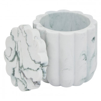 5Five Dispenser Θήκη Για Βαμβάκι Poluresin Marble