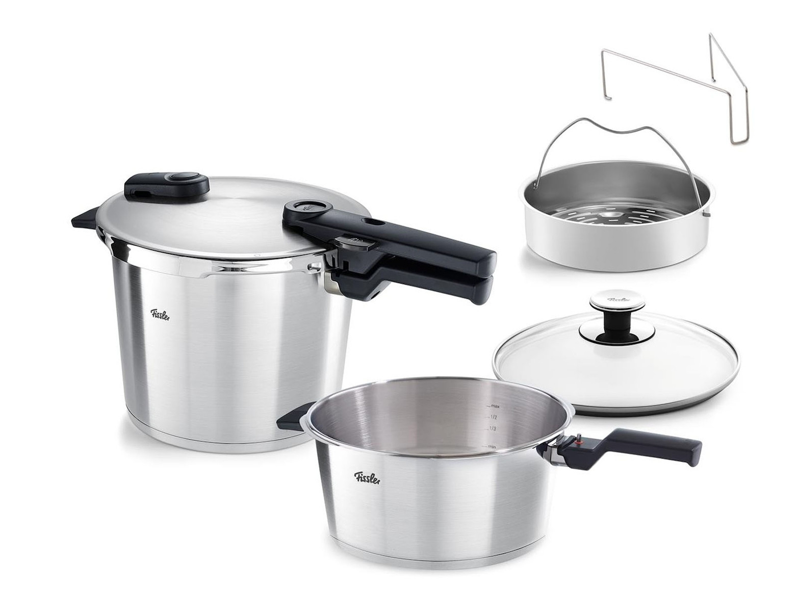 FISSLER - ΣΗΜΑΝΤΙΚΟ: Σε περίπτωση διαφοράς τιμής από το κατάστημα ισχύει παντα και μόνο η τιμή του καταστήματος Fissler Χύτρα Ταχύτητος Vitaquick Premium Σετ Quattro 6