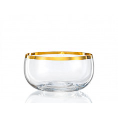 Bohemia Κουπ Κρυστάλλινο Gold Rim 12cm