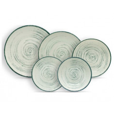 HFA Σερβίτσιο Φαγητού Πορσελάνης Circles Grey 20τμχ.