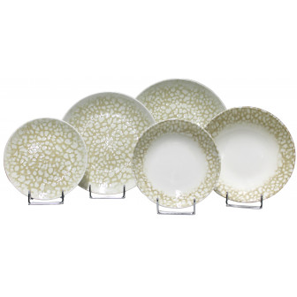 HFA Σερβίτσιο Φαγητού Πορσελάνης Votsalo Beige 20τμχ.