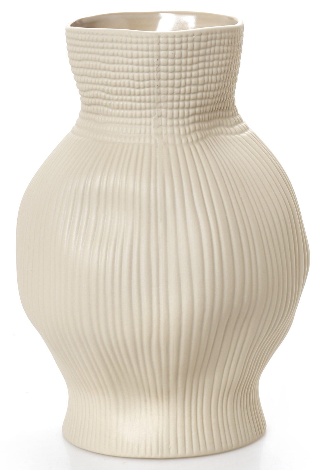 HFA Διακοσμητικό Βάζο Πορσελάνης Durable Terra Matt Beige 23cm