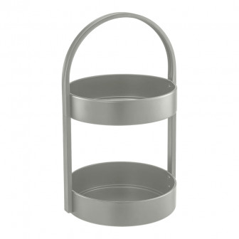 Φρουτιέρα Μεταλλική 2 Επιπέδων Λαδί 24,5x22,5x40cm