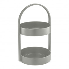 Φρουτιέρα Μεταλλική 2 Επιπέδων Λαδί 24,5x22,5x40cm