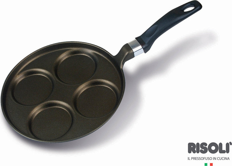 RISOLI - ΣΗΜΑΝΤΙΚΟ: Σε περίπτωση διαφοράς τιμής από το κατάστημα ισχύει παντα και μόνο η τιμή του καταστήματος Risoli Τηγάνι PanCake Αντικολλητικό 4θέσεων 25cm Sapore