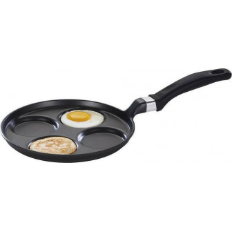 Risoli Τηγάνι PanCake Αντικολλητικό 4θέσεων 25cm Saporella Induction