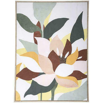 Atmosphera Πίνακας Σε Καμβά Flower Με Ξύλινη Κορνίζα 50x78cm