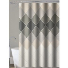 Κουρτίνα Μπάνιου Polyester Romvos Grey 180x200cm