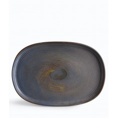 IONIA Πιατέλα Οβάλ  Stoneware Vythos 33cm