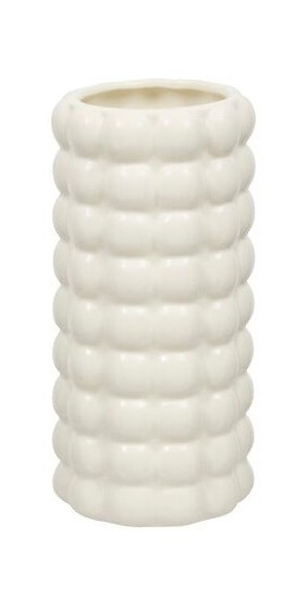 Atmosphera Διακοσμητικό Κεραμικό Βάζο ΅White 23cm