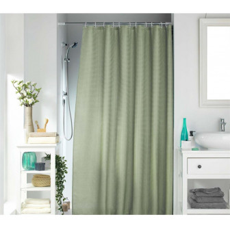Κουρτίνα Μπάνιου Polyester jacquard Green 180x200cm
