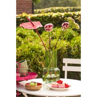 Atmosphera Διακοσμητικό Γυάλινο Βάζο Missouni Green 25cm