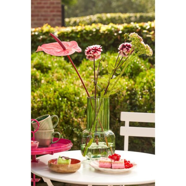 Atmosphera Διακοσμητικό Γυάλινο Βάζο Missouni Green 25cm