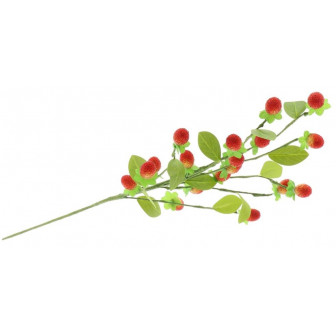 Arti Casa Διακοσμητικό Τεχνητό Κλαδί Φράουλες 60cm