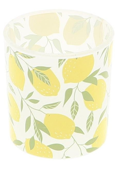 Countryfield Κηροπήγιο Γυάλινο Lemon 8cm