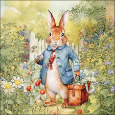 Ambiente  Πασχαλινές Χαρτοπετσέτες Πολυτελείας 20Τμχ. Mr. Rabbit